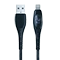 کابل لایتنینگ کیو سی وای QCY LED Digital Display Data Line توان 2.1 آمپر طول 1.2 متر